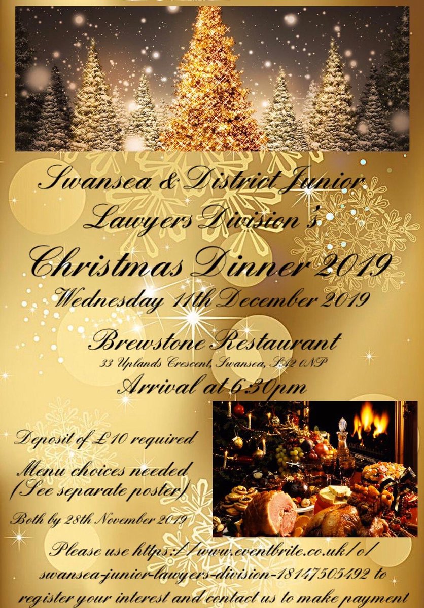 Christmas is coming🎅🏻🌲 Come and join us for Christmas Dinner!

Sign up by 28th November at eventbrite.co.uk/o/swansea-juni…

We hope to see you all there🥂