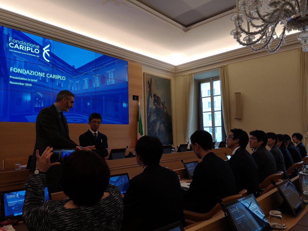 FSocialVenture's tweet photo. Una delegazione del governo Giapppnese è stata accolta in visita da @FondCariplo per un confronto sulle politiche a favore della #disabilità. Con @FSocialVenture @ProgettoCREW @beltmap https://t.co/Lghm9h6p1Y