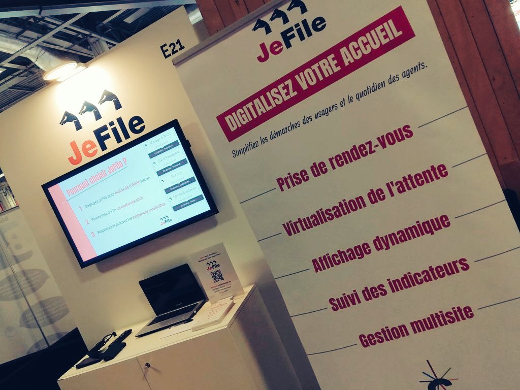 jefile_app's tweet image. Allez, dernière chance pour venir nous rencontrer au @salondesmaires et parler gestion de l'attente et amélioration de l'accueil dans les mairies !! Rdv stand E21, pavillon 3👍 #SMCL #SMCL2019