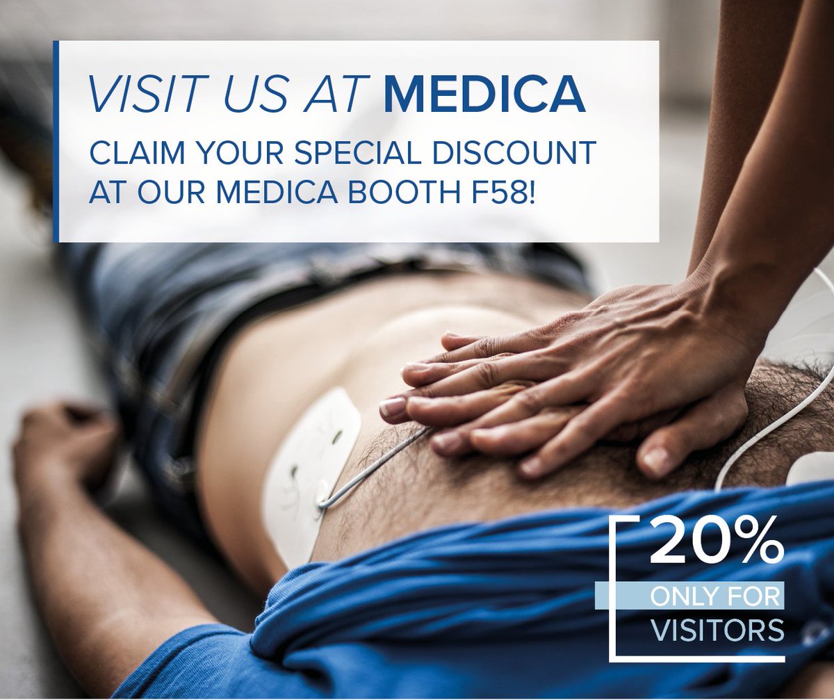 3bscientific's tweet photo. Today is the final day of #MEDICA2019. Make sure to get your exclusive show discount code from our #3BScientific team in hall 4 / booth F58.
#anatomymodels #medicaleducation #medicalsimulation #3BSmartAnatomy #CPRtraining https://t.co/BtV6y2YjFT