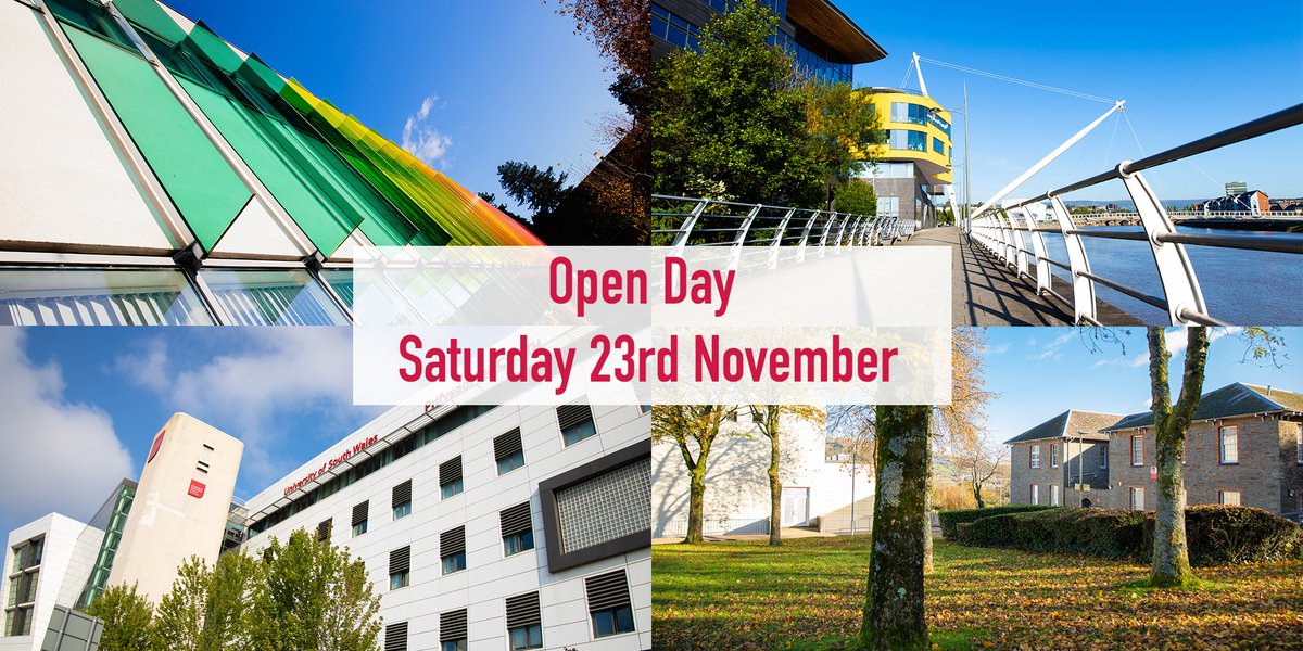 We're looking forward to welcoming visitors to the last USW Open Day of the year!
 
If you haven’t already booked your place, visit our website: socsi.in/BHNyI