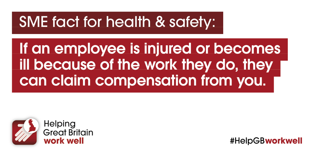 bsgltd's tweet image. If an employee is injured or become ill because of the work they do, they can claim compensation from you #HelpGBWorkWell #WorkRight