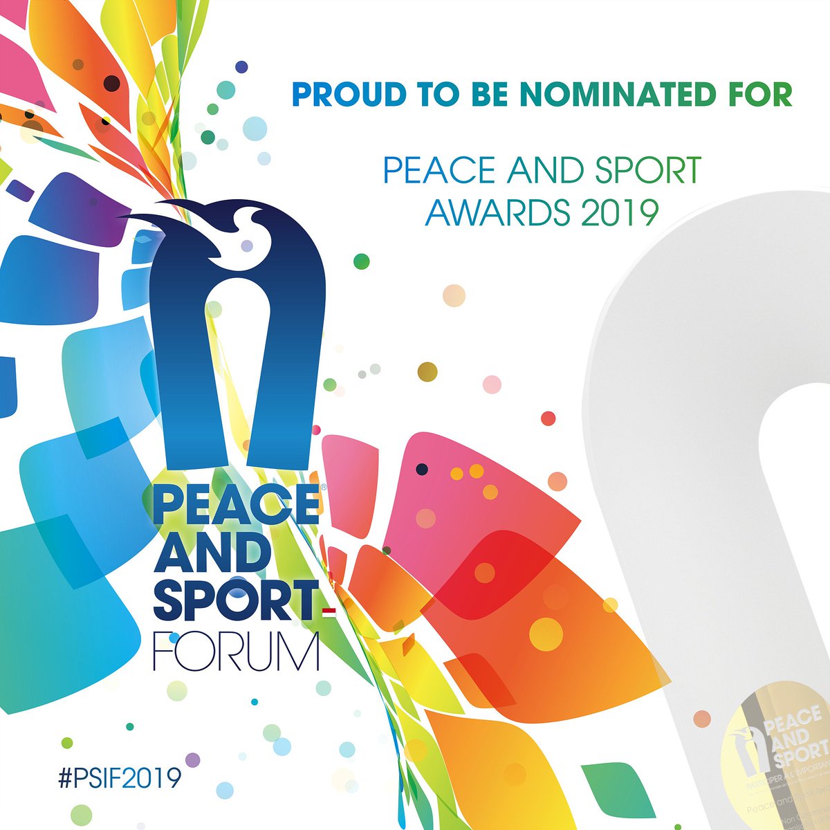 We are delighted to announce that WT has been nominated for 2019 Peace and Sport Awards in the Diplomatic Action of the year! 

Winners will be known on December 12 during @peaceandsport International Forum in Monaco! 

#PSIF2019 #BePartOfWhatMatters #PSAWARDS