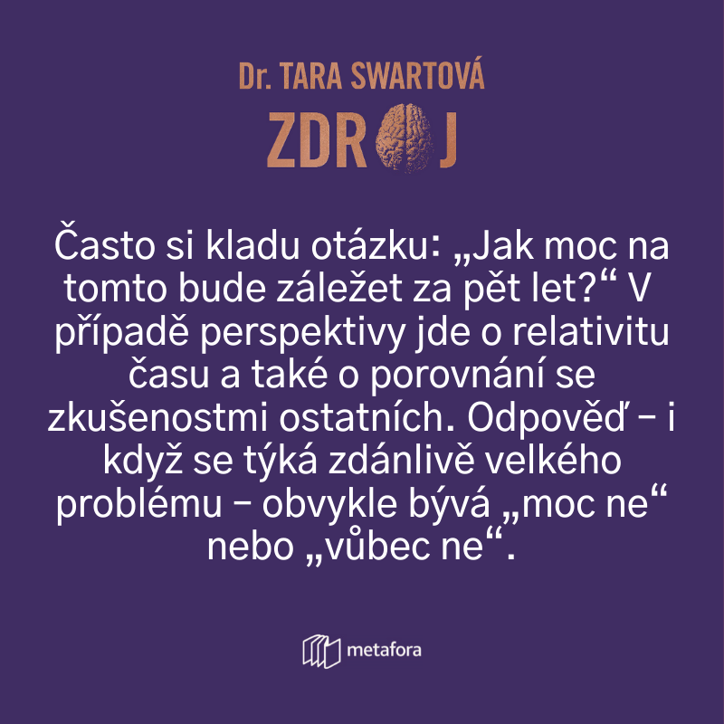 KnihyMetafora's tweet photo. "Během období stresu pomáhá, když neztrácíte smysl pro perspektivu a uvažujete o životě z dlouhodobého hlediska," radí @TaraSwart v knize #Zdroj. 🔬🧠📘 https://t.co/jzQyFmQHGP #TheSourceBook #knihy #citáty #isntabook #bookstagram https://t.co/YaEh75vb31