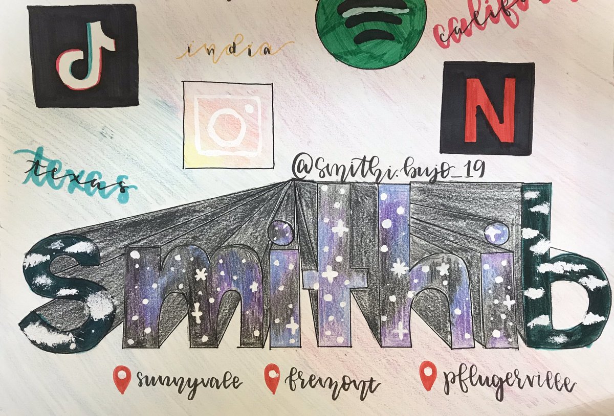 Loving these 3D perspective name designs by Art 1. Awesome work! 💜🎨 <a href="/KellyLane_MS/">Kelly Lane MS</a> <a href="/pfisd/">Pflugerville ISD</a> <a href="/PfISDfinearts/">PfISD Fine Arts</a>