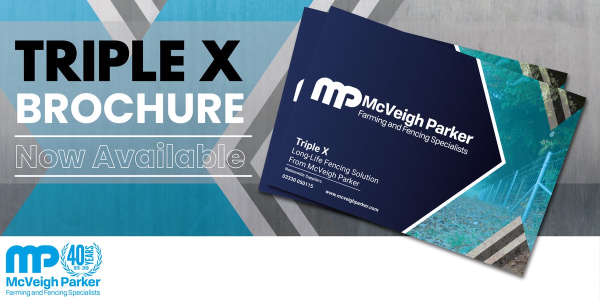 Our Triple X brochure is now online! Read about McVeigh Parker’s long-life fencing solution!
mcveighparker.com/triple-x-fenci…

#mcveighparker #triplexfencing #fencing #farming #agriculture