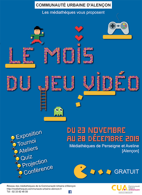 Du 23 novembre au 28 décembre, à l’occasion des Journées Mondiales du #jeuvidéo, les Médiathèques de la <a href="/CUAlencon/">Communauté Urbaine d'Alençon</a> propose un mois spécial consacré aux jeux vidéo. #gaming
Découvrez le programme complet ici : cu-alencon.fr…/det…/actualites/le-mois-du-jeu-video/