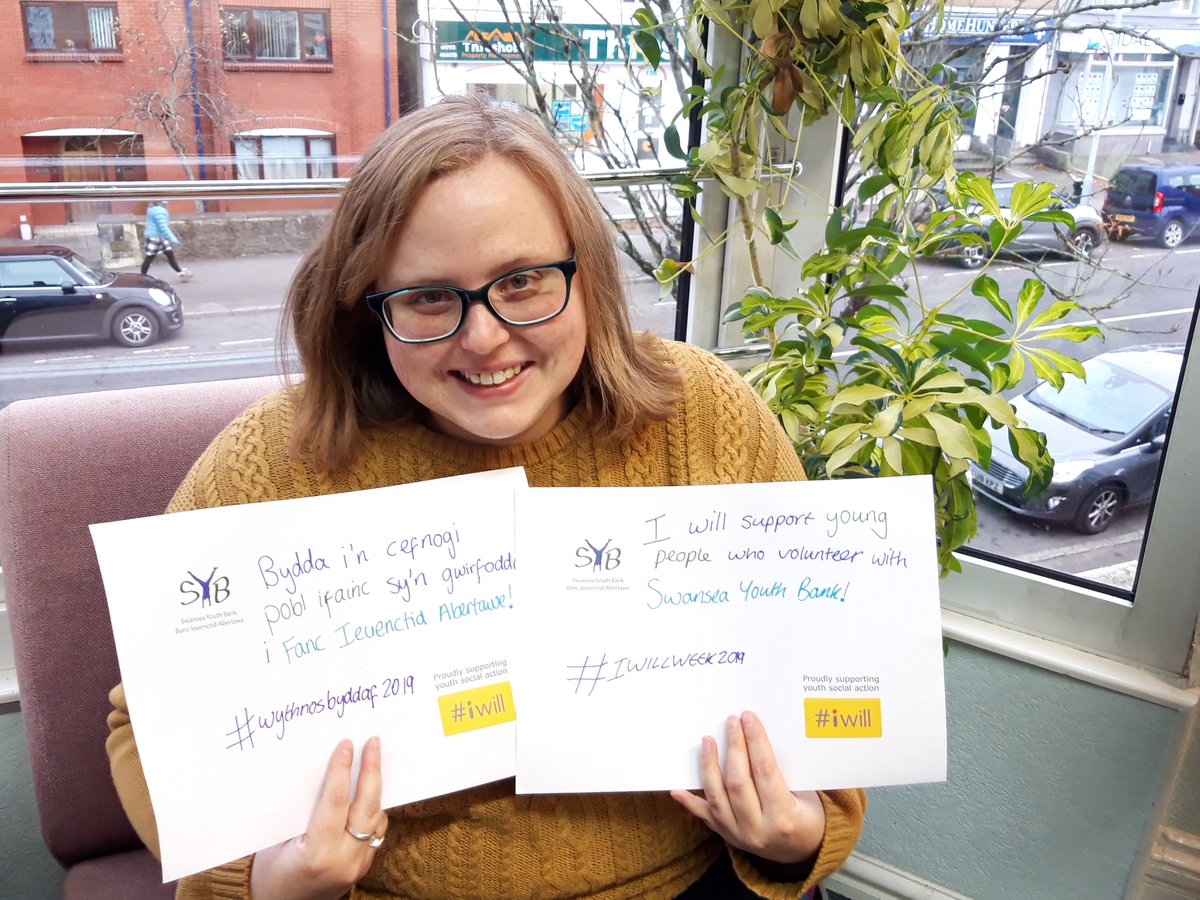 bank_youth's tweet photo. .@bank_youth Coordinator Eleri will support young people / pobl ifainc who #volunteer / #gwirfoddoli with @bank_youth (in English and emerging Welsh!) #wythnosbyddaf2019 #iwillweek2019 @VolSwansea @VolWales @SwanseaCVS https://t.co/NzZeeUiKOm