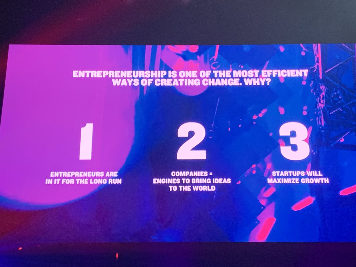 Why startups matter; why they drive innovation; why they are key to bring solutions to market for the world’s most pressing challenges. ⁦<a href="/SlushHQ/">Slush</a>⁩