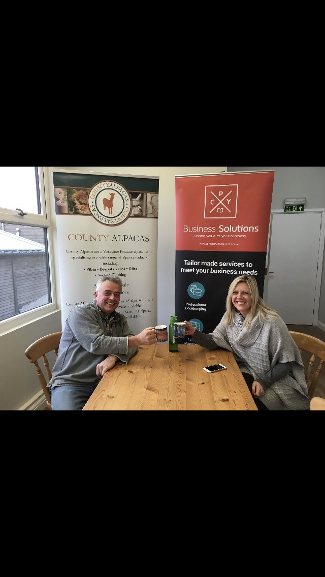 CPYBookkeeping's tweet photo. Great day yesterday for #Raiseacup managed to fit in as much as possible as usual. @AlpacaComfort #GlobalBookkeepingWeek @ICBUK https://t.co/fZXiaMEJfH