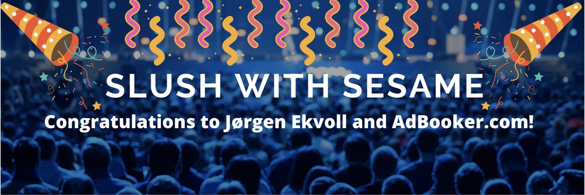 sesamers's tweet photo. #TeamSesame is already at @SlushHQ and welcomes the winner of "Slush with Sesame" competition @Adbookercom! 💪 Congratulations 🎉
And now, let's Slush! #Slush19 💥 https://t.co/ds5RlgqTqQ