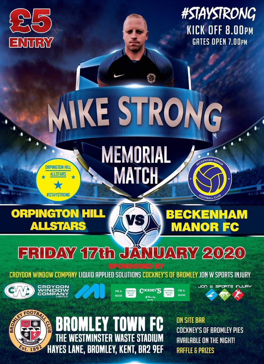 Looking forward to leading a @BeckenhamManor side in honour of Mike in January. #StayStrong