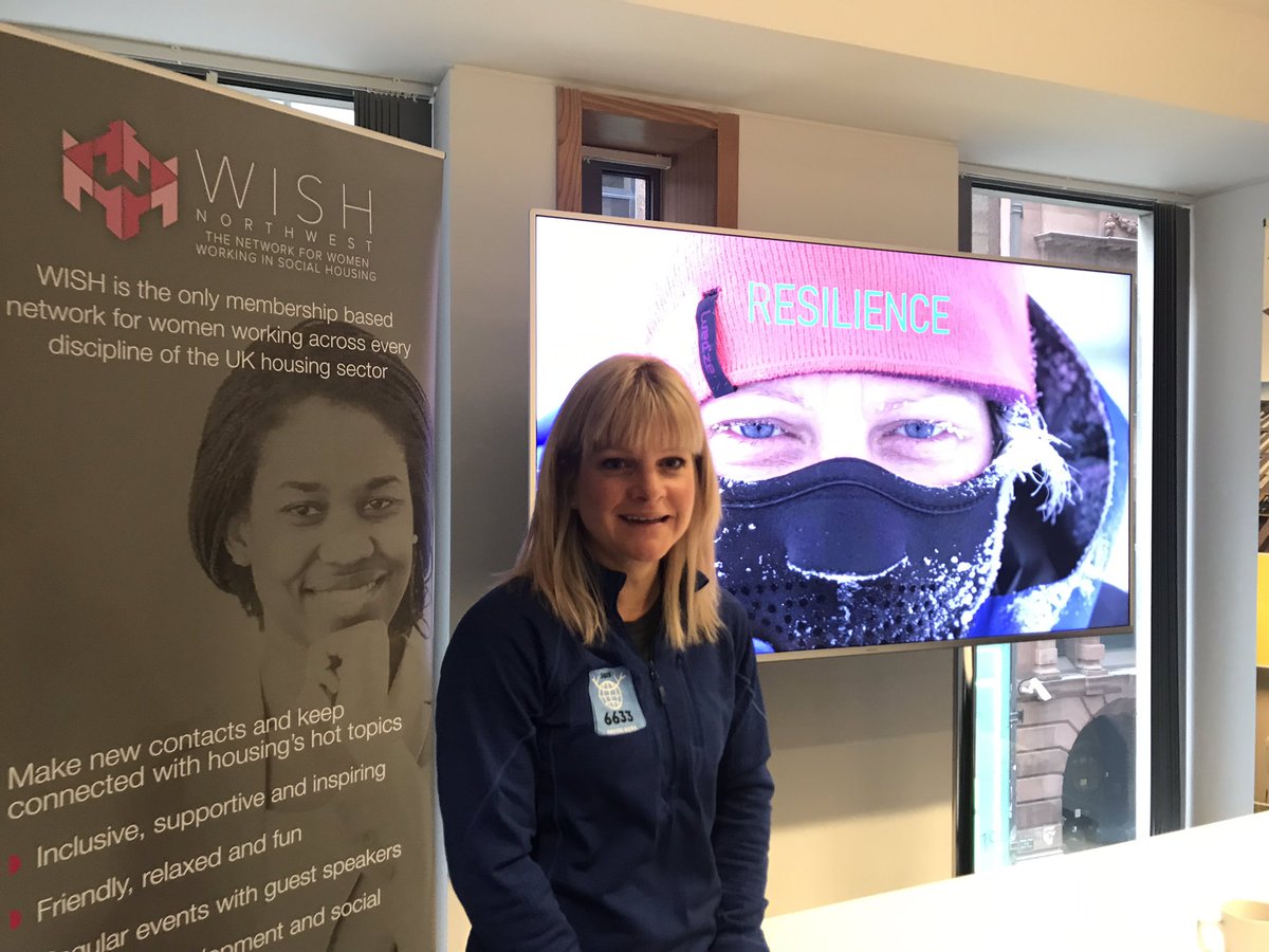 Good morning live from Manchester @AEWarchitects with Hayley White talking all things resilience #theresilientwoman