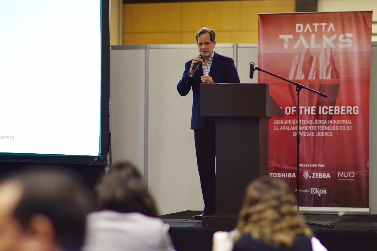 DattaEC's tweet photo. Marcelo García, Director Administrativo y Financiero de Tiendas Industriales Asociadas TIA, explica en #DATTATalks los desafíos que plantea la automatización e industria 4.0 en las compañías. @ZebraTechnology @inNUOvation @ToshibaLatino https://t.co/d9PR0RsXkS
