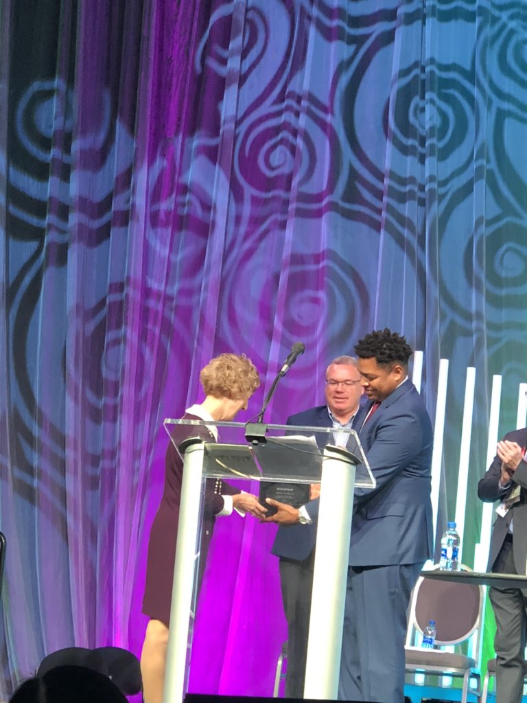Amy Luttrell was honored to receive the Margaret Burley Family Impact Award at Ocalicon 2019 <a href="/14Hopewell/">Region 14 State Support Team</a> #inspire #impactingkidsandfamilies