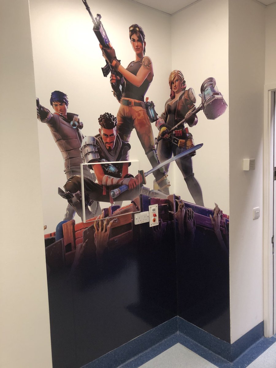 spencersigns's tweet photo. ‘Grant’s Room’ a gaming room inspired design with all your favourite gaming characters in mind🕹In honour of a very special employee from Russell’s Hall who believed in making the hospital a better place🏥✨👏🏼 #thankyouforyourdonations #hospital #vinyl #childrensroom #colourful https://t.co/aXITgYzL9f