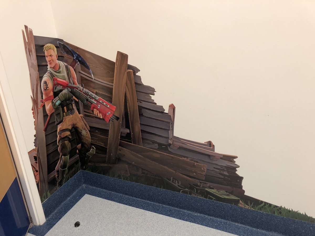 spencersigns's tweet photo. ‘Grant’s Room’ a gaming room inspired design with all your favourite gaming characters in mind🕹In honour of a very special employee from Russell’s Hall who believed in making the hospital a better place🏥✨👏🏼 #thankyouforyourdonations #hospital #vinyl #childrensroom #colourful https://t.co/aXITgYzL9f