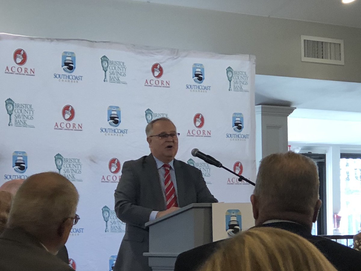 Listening to Ed Lambert at the <a href="/NewBedfordArea/">SouthCoast Chamber</a> <a href="/BristolChamber/">Bristol Chamber</a> event describing the critical educational status of the region and the opportunities to shape change and increase educational attainment.  @PrezBristol <a href="/BristolCC/">BristolCC</a>