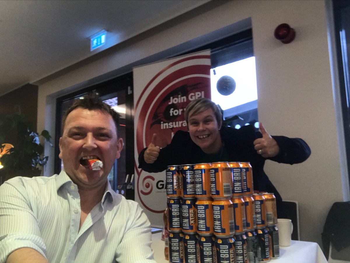 PCAPropertyCare's tweet photo. It seems our Andy can’t hold back and is getting ‘stuck in’ to the #IrnBru &amp; #caramellogs . Being a Scottish lad, it must be home sweet home for him! :-) #ibpc2019 #iiwc2019 https://t.co/XQTosrgOHz