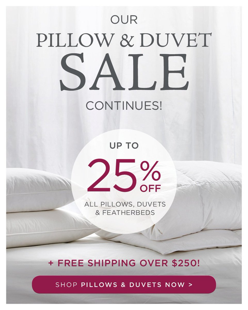 Au Lit Fine Linens On Twitter Our Exclusive Pillow Duvet Sale