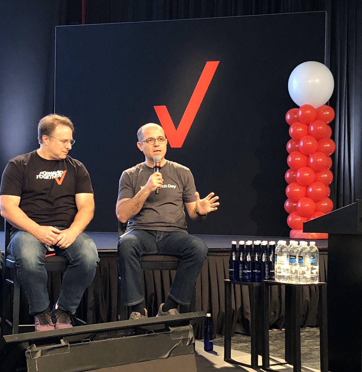 verizontechday's tweet photo. “Sometimes you need to take a step back with your team, and perhaps you’ll find another solution to the problem.” Wael Faheem at #VZTechDay https://t.co/tyri6jTNQP