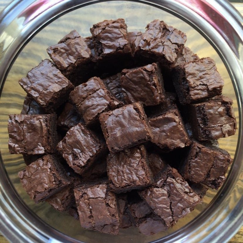 This week’s #terrificthursday treat is a Brownie bite! Available from 5-10 p.m in Decatur. #butterandcream #MeetMeAtTheRedBench #icecream #supportlocal #smallbatch #decatur