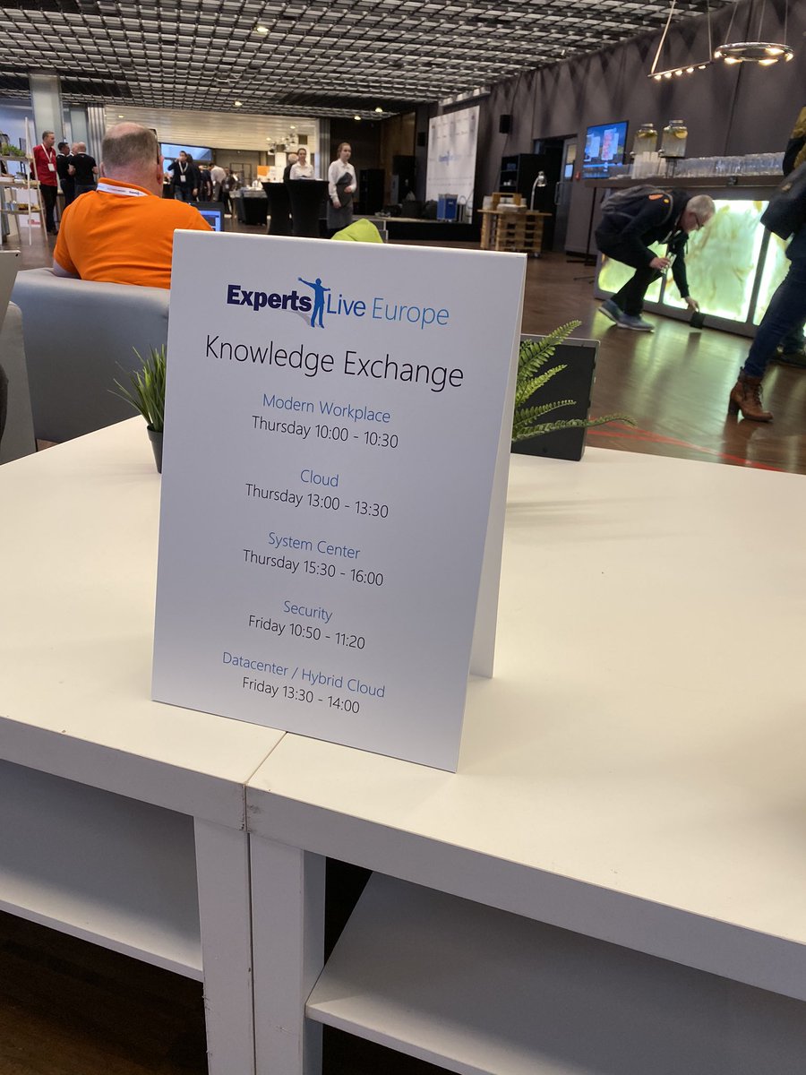 I’m at #KnowledgeExchange 15:30-16:00 answering all your questions on #SystemCenter #ExpertsLiveEU