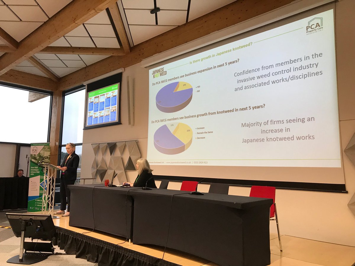 PCAPropertyCare's tweet photo. Is there growth in Knotweed.  Kay Pemberton from ⁦@knotweedLTD⁩ explores...   #iiwc2019 #japaneseknotweed #knotweed https://t.co/cZPLKbn38S