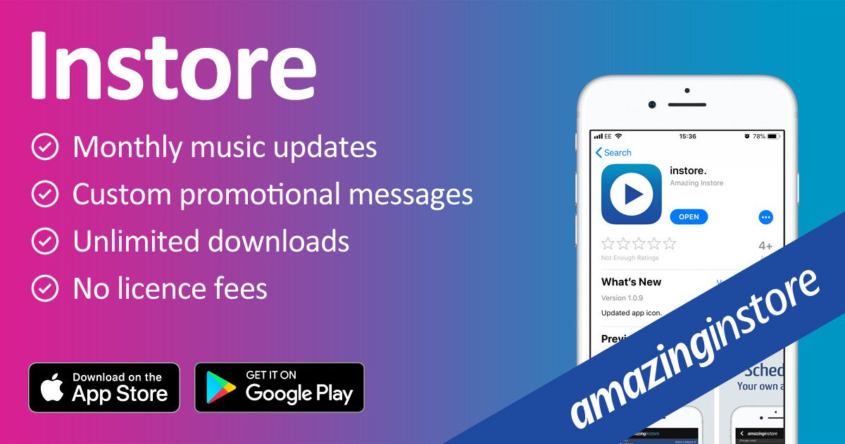 Does your business play music? 
Visit amazinginstore.com today for a FREE 7 day trial 🎵