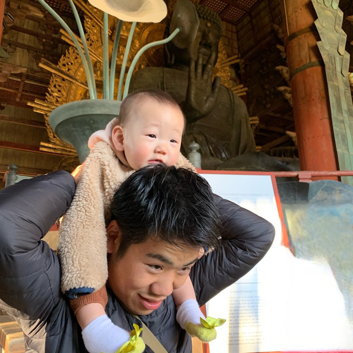 _miki721's tweet photo. 東大寺の大仏の大きさに驚きました https://t.co/8tbvk2OJ4d