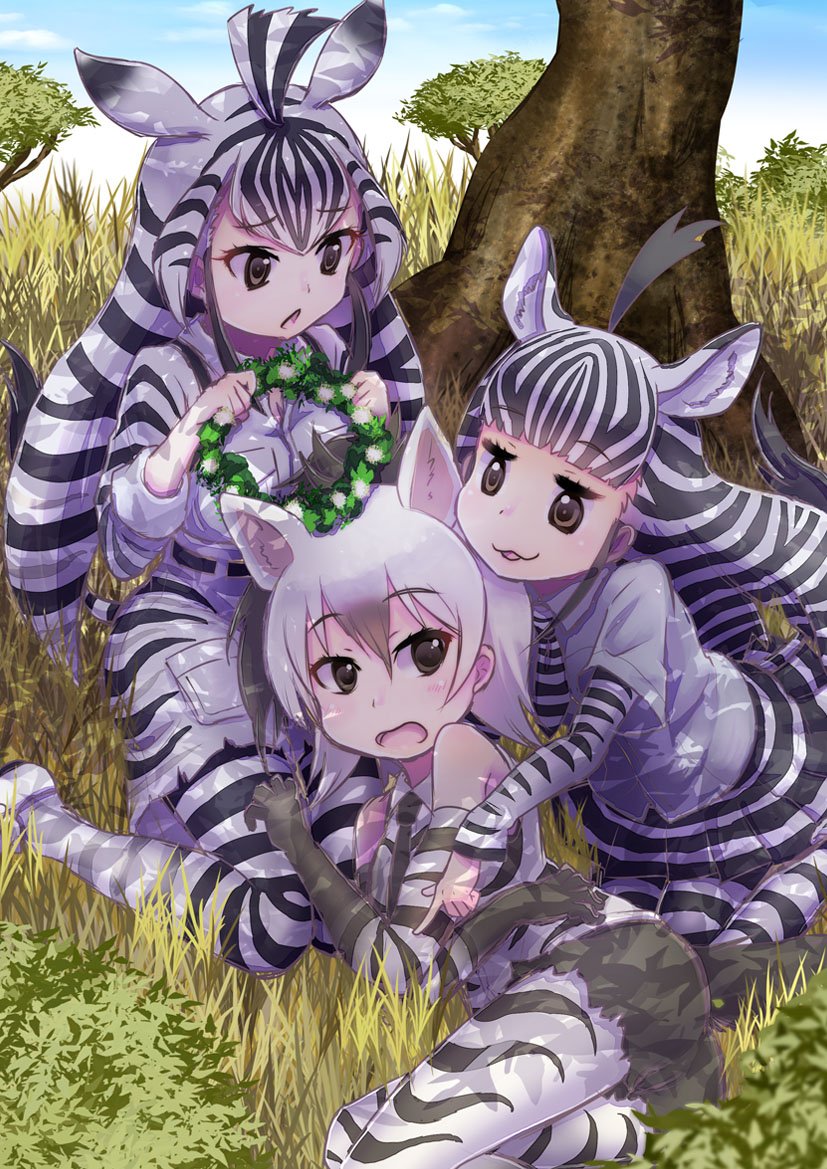 ロクロー 体のシマシマを数える仲間 それがシマゾエ仲間 ーw ー けものフレンズ サバンナシマウマ チャップマン シマウマ アードウルフ ロクロー 体のシマシマを数える仲間 それがシマゾエ仲間 ーw ー けものフレンズ サバンナシマウマ チャップマン シマウマ アードウルフ