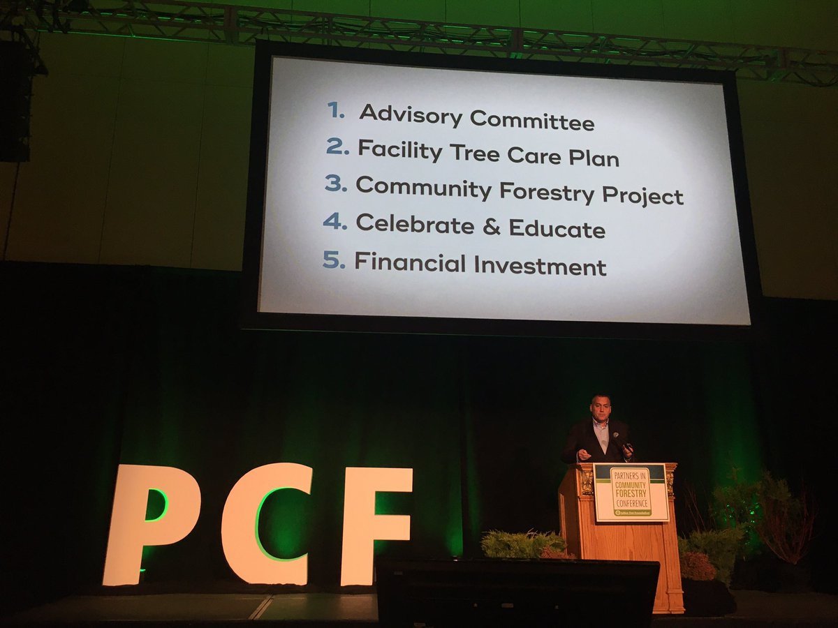 Arborholic's tweet photo. @arborday is launching a new program. Given what we know about #healthytreeshealthylives, this is a great collaboration.  #PCF2019 https://t.co/xrG09YCbkf