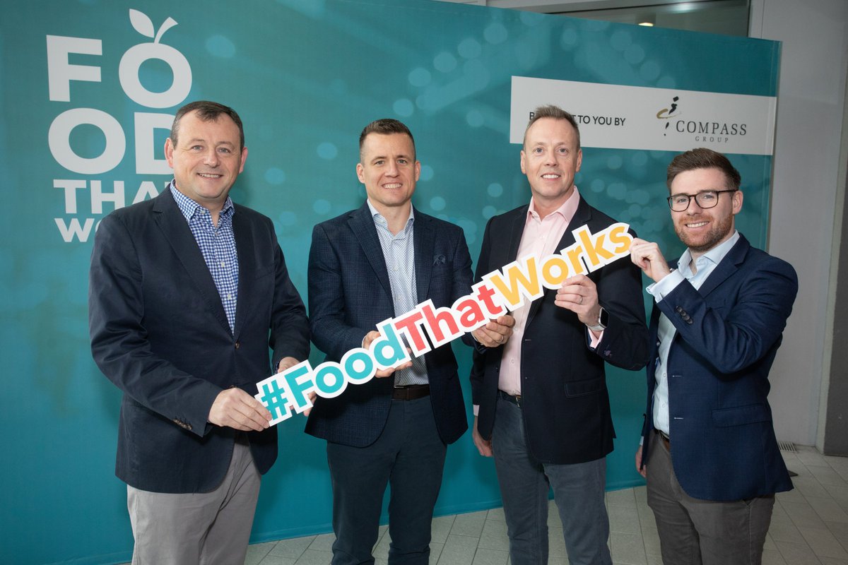 syscoireland's tweet photo. We were delighted to sponsor our partner @CompassGroupIRL's #FoodThatWorks Summit in the @AVIVAStadium yesterday. Our exhibition stand was busy throughout the day, as our chefs showcased vegan trends, street food, and a whole range of delicious cheeses! #PallasFoods https://t.co/aQJsrkG5Tb