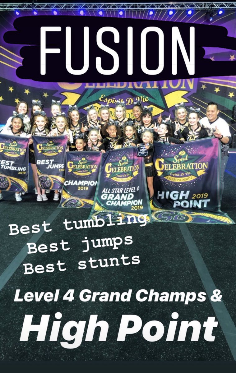 FusionCca's tweet photo. LπVE our Fusion family so much!π
#WeRSc #SCFall #ChampionCheer #ChampionsWearVarsity #fusionfusionallin https://t.co/F3fHQ1y8bG