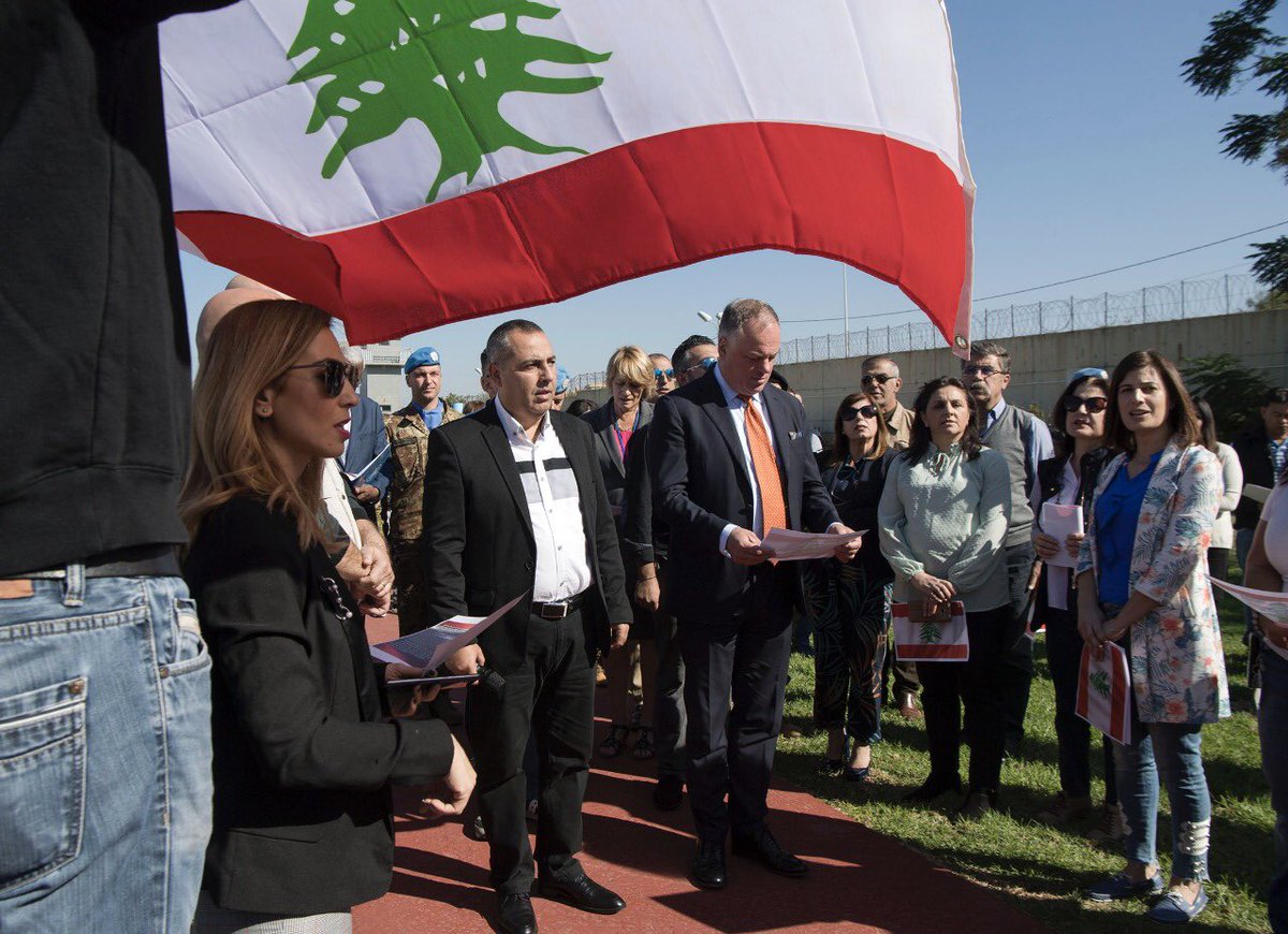 A symbolic event was hosted by the Lebanese National Staff Union and attended by #UNIFIL chief @stefanodelcol, senior mission leadership, @LebarmyOfficial officers, military & civilian peacekeepers to celebrate the 76th Lebanese #IndependenceDay🇱🇧 in UNIFIL HQ #عيد_الاستقلال