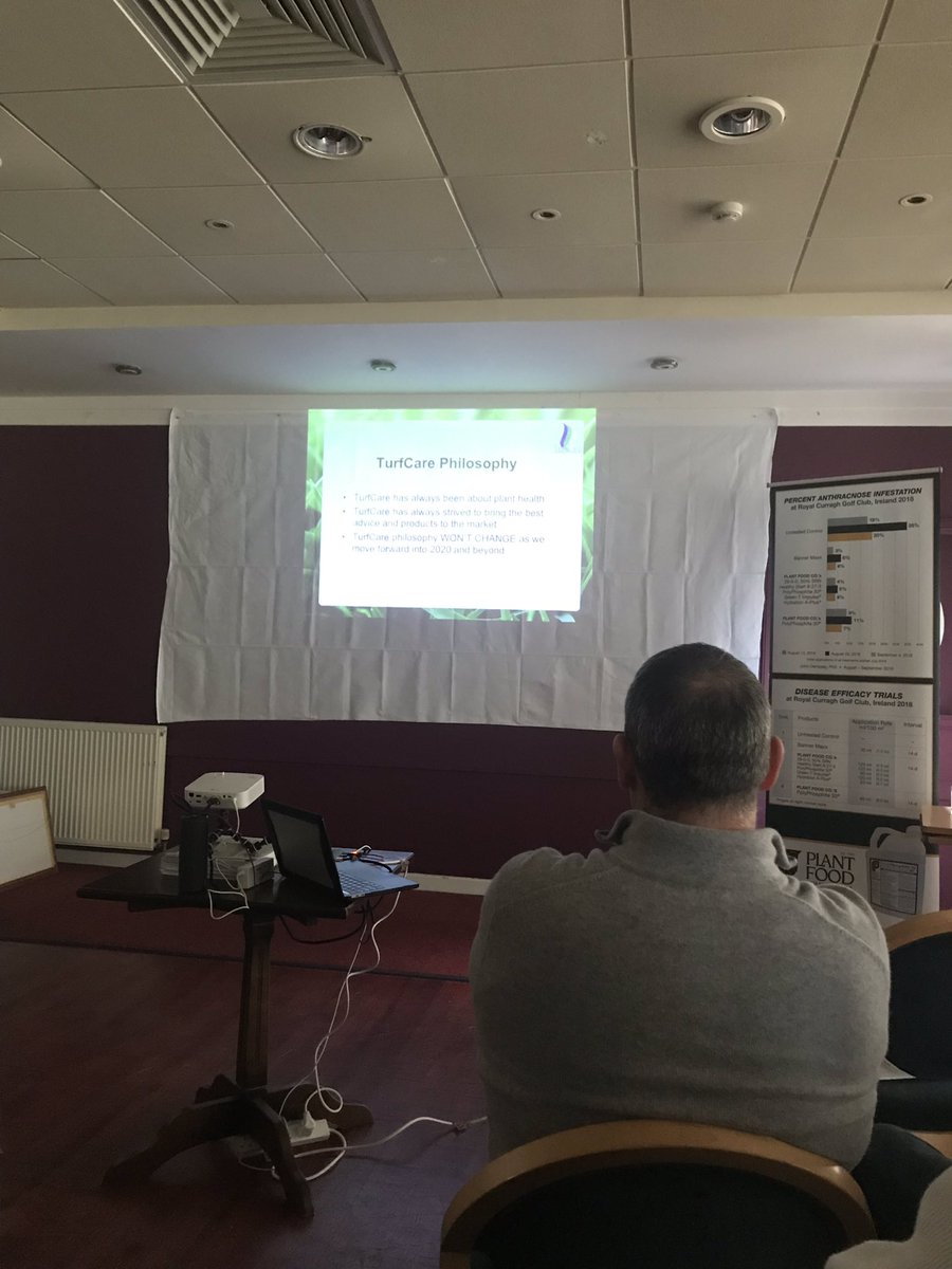 Another good CPD day <a href="/TurfCare_IRL_UK/">TurfCare</a> great meeting <a href="/J_J_Dempsey/">Dr John Dempsey ⛳️🔬</a> <a href="/jmdemo/">Mary Dempsey</a> &amp; listening to the general of surfactants <a href="/kostkastan/">stan kostka 🇺🇸🇺🇦</a>