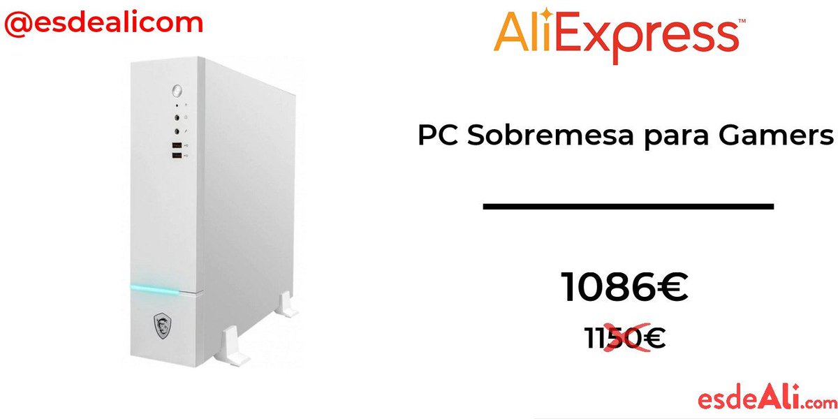 esdeali's tweet photo. 🎮 PC Sobremesa para Gamers 🎮

Te presentamos un ordenador de sobremesa ideal para Gamers. Dispone de unas prestaciones de alta gama que lo convierten en una de las herramientas más potentes del mercado y que podrá ser tuyo a un precio muy económico.

🔗 https://t.co/stwguEGYX7 https://t.co/yDeDEArl08