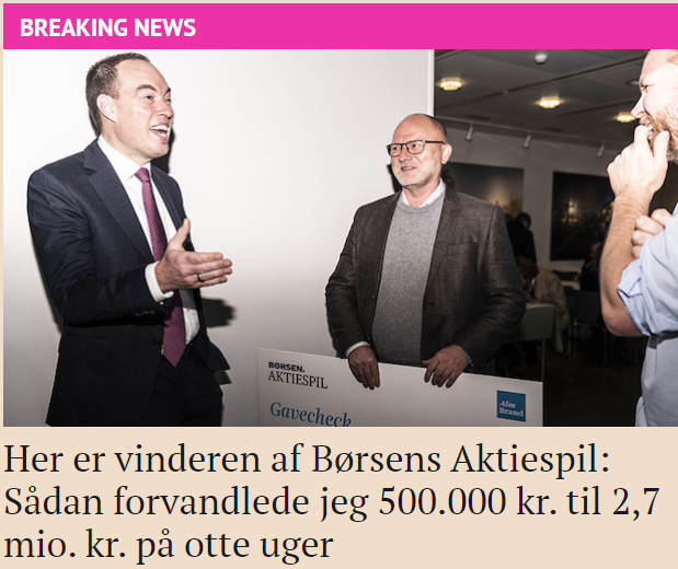 Breaking news alligevel #borsen