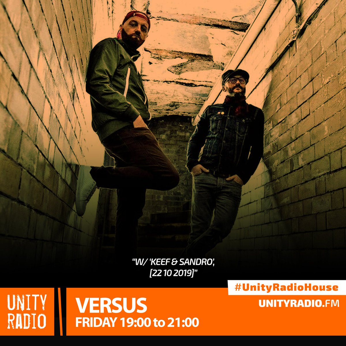 UNITYRADIOFM's tweet photo. #Upcoming, #KeefSandro joins @_VersusMusic Friday from 7pm!

Too talk and share new music. 

#UnityRadioHouse #versus #NewMusic #TechHouse https://t.co/lTRwrVpXvL