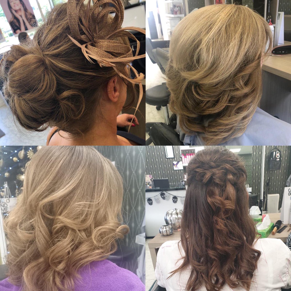 Started preparing for your Christmas party? 🎄Don't forget to book your festive up-do or blow-dry for the big day! #updo #hairgoals #christmashair #hairstyles