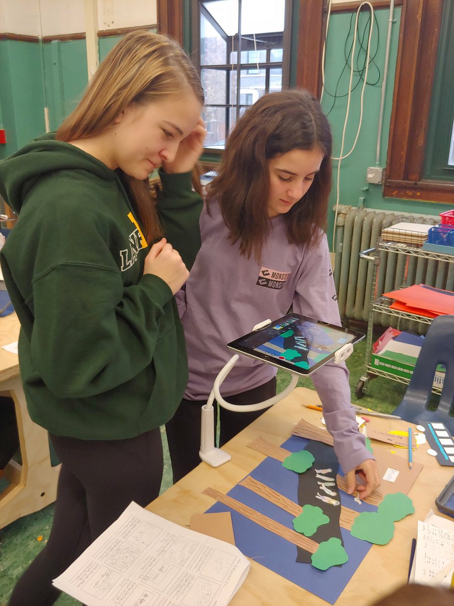 BellSTEAM's tweet photo. IPad clamps have been a game-changer for the 8th grade stop motion project. Their theme this year is "Bell School Memories"
Can't wait to see the finished project! @AGBellSchool #stopmotionanimation https://t.co/y0QSOGls4c