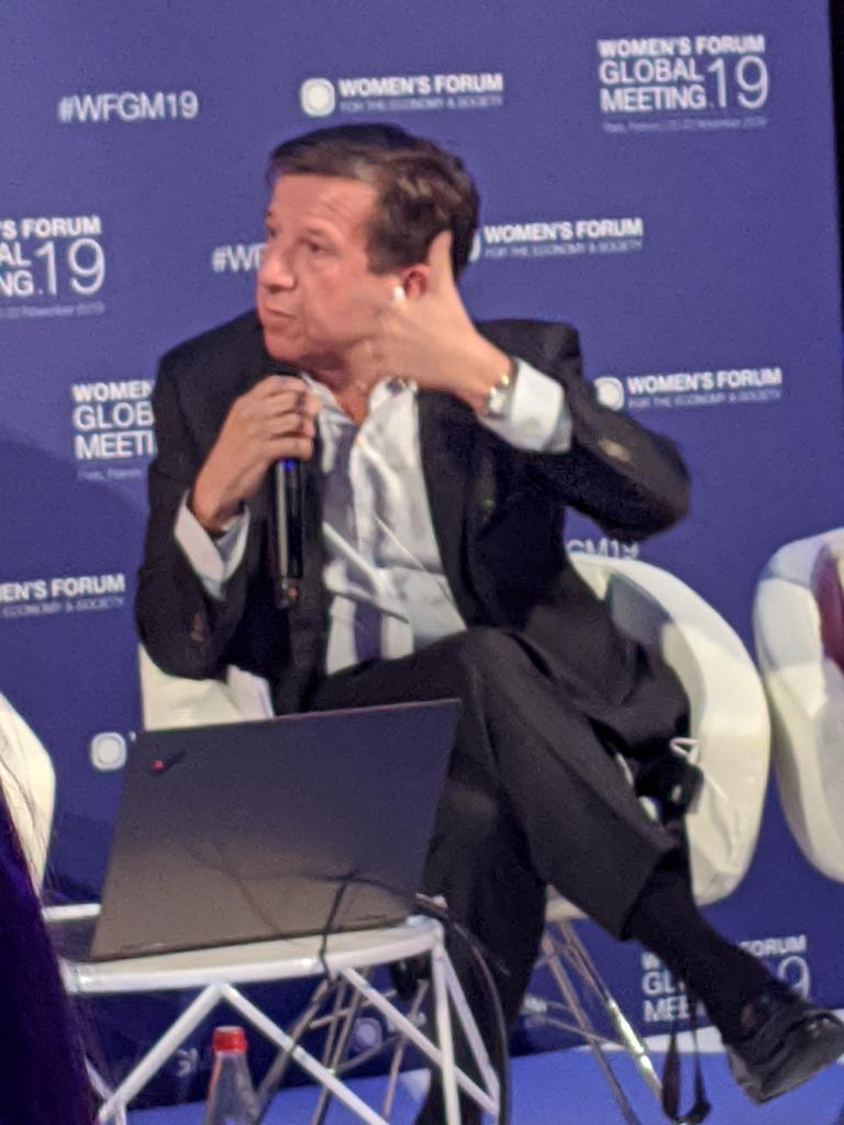 Brilliant <a href="/gillespelisson/">Gilles Pélisson</a> at #WFGM19 explaining the decisive role that media have in changing #gender representation through fiction and sport. Great examples of <a href="/TF1/">TF1</a> on Violence against women with #jacquelinesauvage movie and female in football with <a href="/FIFAWWC/">FIFA Women's World Cup</a>, bravo 👏