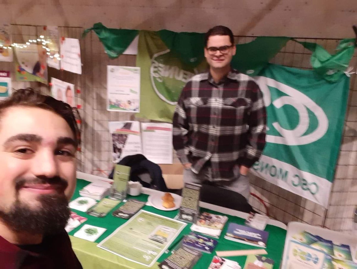 CSCMsll's tweet photo. Aujourd’hui, les #JeunesCSC de Mons-La Louvière participent au Salon de la Jeunesse à Mons! #CSC #LaCSC #Enter #etudiant #jeunes https://t.co/azh1uRGyIZ