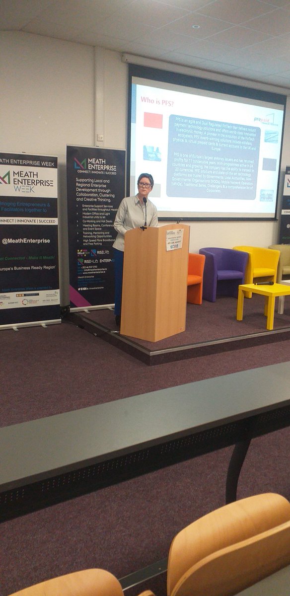 Looking forward to hearing <a href="/MarieORiordan/">Marie O'Riordan</a> from @PrepaidFS and their incredible story.
<a href="/KellsTech_/">Kells Tech Hub</a> <a href="/MeathEnterprise/">Meath Enterprise</a> <a href="/GaryOMeara_/">Gary O'Meara #Meath</a> @aishlingKETC <a href="/MeathLEO/">LEO Meath</a> <a href="/MeathChambers/">County Meath Chamber</a> 
<a href="/Brian_Purcell/">Brian Purcell</a>