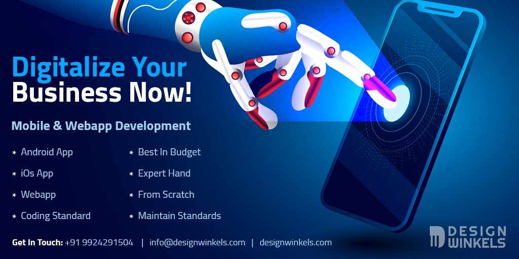 design_winkels's tweet image. Digitalize Your Business Now!
#Digital #DigitalServices #businessservices #services #onlinesolutions #expandingpossibilities #appdevelopment #applicationdesign #design #development #mobiledevelopment #androiddevelopment #iOsdevelopement #DesignWinkels