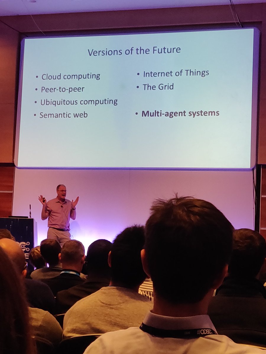 CyrilConter's tweet image. &quot;The future is multi-agent&quot; a very interesting keynote given by @wooldridgemike during #ODSCEurope