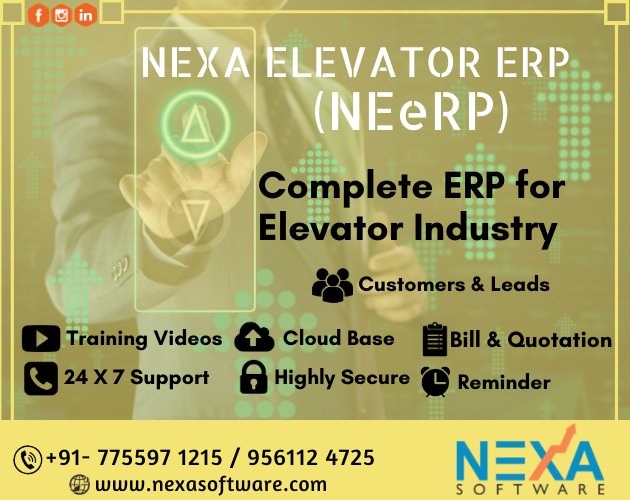 SoftwareNexa's tweet photo. Visit us our website: https://t.co/1a0InJZqUS
Call : +(91) 7755971215 / 9561124725
#erpsoftware #erp #elevator #cloud #software #ElevatorManufacturer #ElevatorServices #LiftServices #india https://t.co/OjOPjwpyHO