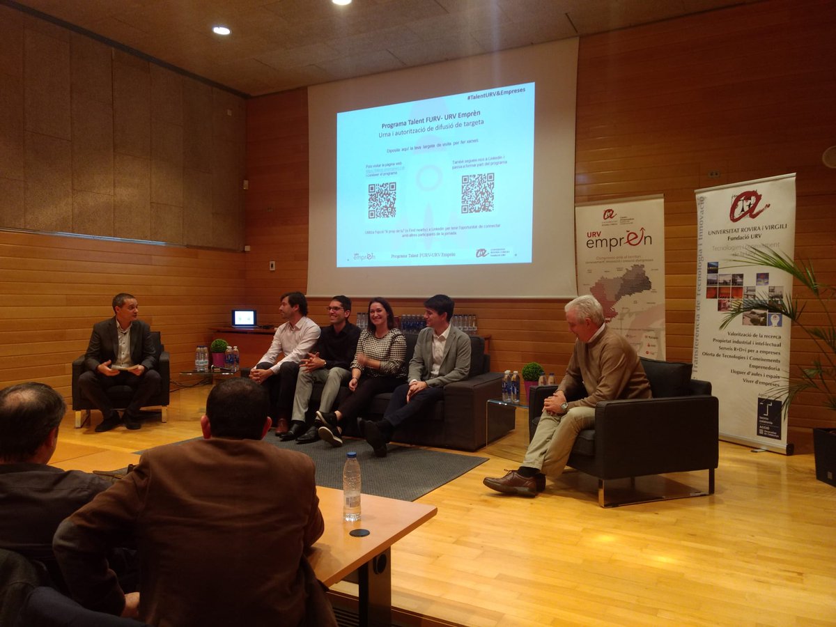 URVempren's tweet photo. El passat 15 de novembre es va dur a terme la jornada "Talent URV&amp;Empreses" del Programa Talent FURV-URV Emprèn on es va conèixer i interactuar amb projectes de gran talent del nostre territori.

#URVEmprèn #TalentURVEmpreses #FundacióURV #URV #ProgramaTalentEmprènFURVURV https://t.co/d4JWhIpO0P