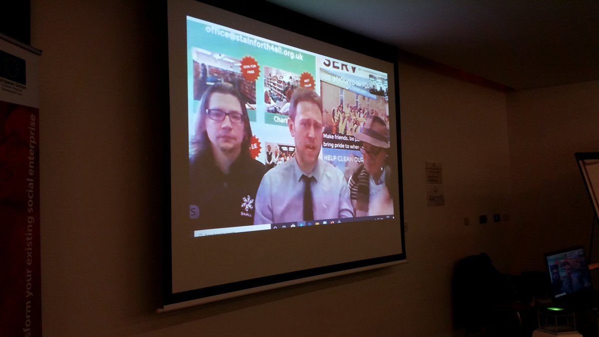 socentxchange's tweet photo. The amazing @Stainforth4ALL a #socialenterprise is one of the groups at the heart of flood relief in #Fishlake #doncaster telling us @socentxchange conference what happened. @BusinessinDN #doncasterisgreat @sheffieldlive @BolsoverTogeth1 #WhoKnew #socentx @iamthemotman https://t.co/bfbZaE8p4H