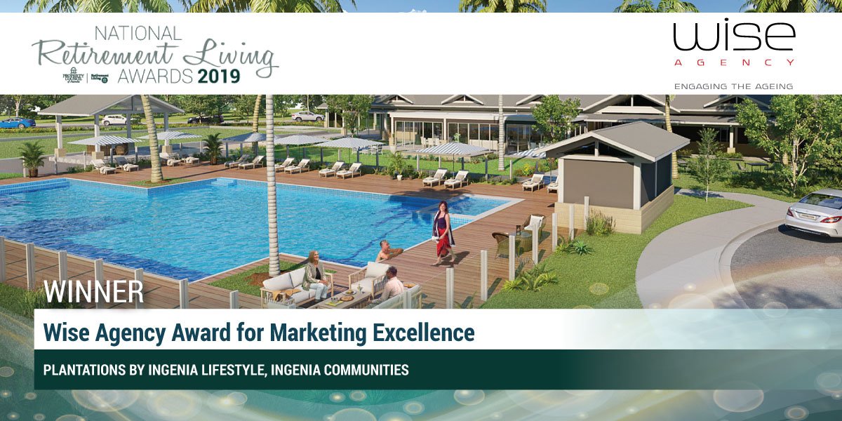Property_RLC's tweet photo. Congratulations to Plantations by Ingenia Lifestyle, Ingenia Communities for winning the Wise Agency Award for Marketing Excellence at the National Retirement Living Awards 2019 sponsored by @Impact_Grp 
#NRLA #NRLS19 #winner #marketingexcellence https://t.co/THshAqureg